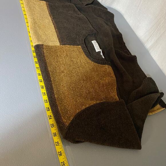 Vintage Carolyn Taylor Womens Colorbock Sweater Size 1X Patchwork Grandmacore - Picture 6 of 8